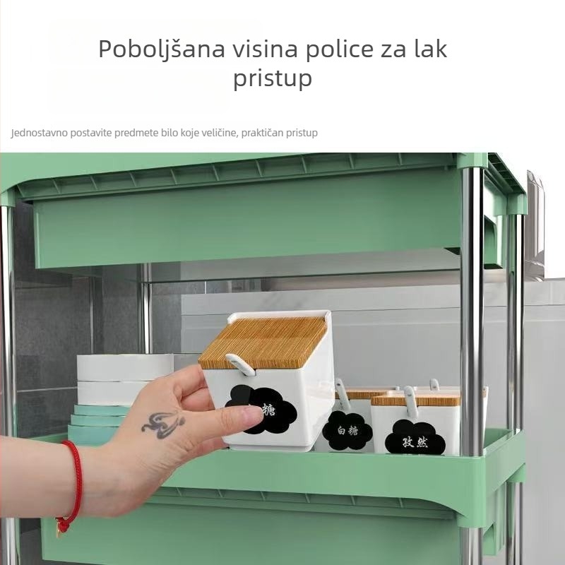 Prilagođeni uski ormar za skladištenje s pomičnim ladicama – iza vrata kupaonice