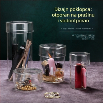 Staklena posuda za čaj od borosilikatnog stakla sa staklenim poklopcem, spremnik za čaj i zrna kave