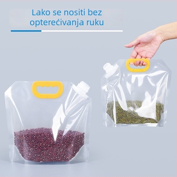 Spremnik za skladištenje žitarica i brašna s zatvaračkim vrećama, otporan na vlagu i štetnike, kapacitet 4–5 L, kućna uporaba