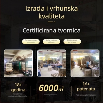Premium keramička posuda za čaj s poklopcem od bambusa, mala, za kućno skladištenje čaja, mogućnost prilagođenog logotipa