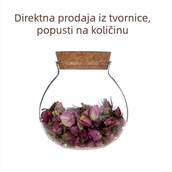 Staklena posuda za skladištenje, prozirna kuhinjska staklenka 800–1000 ml za žitarice, kavu, čaj, suho voće i grickalice