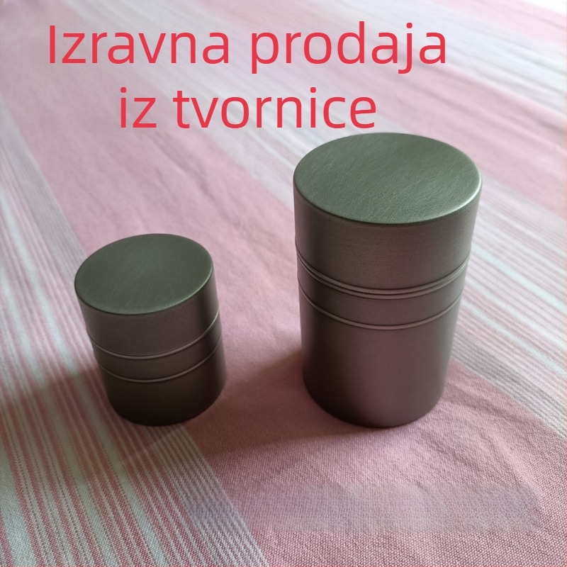 Kutija od cinka za čaj, mala kutija s uzorkom bambusa, hermetički zatvorena i prijenosna kutija za čaj