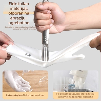 Vodootporne rukavice za pranje suđa, produžene latex rukavice dužine 50 cm za kućno čišćenje