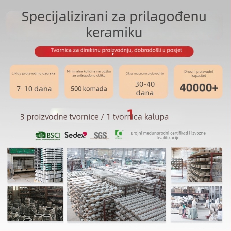 Mala bijela keramička posuda za čaj s drvenim poklopcem, okrugla zatvorena posuda za pohranu, prilagodljiva