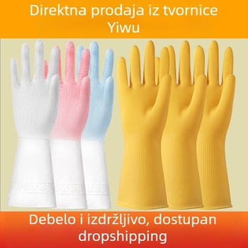 2 para rukavica za pranje posuđa, ženske zimske kuhinjske rukavice od lateksa, vodootporne