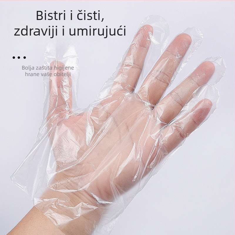 Izuzetno debele jednokratne rukavice za hranu, debeli plastični film za catering i čišćenje, vodootporne i izdržljive, u veleprodaji