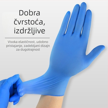 Jednokratne nitrilne rukavice, hrane kvalitete, otporne na masnoće, za catering, pečenje, kuhinju, kućanske poslove i pranje posuđa.