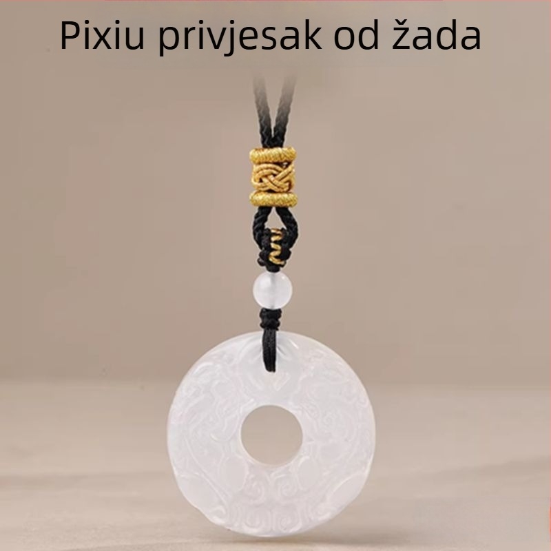 Obsidijan Pixiu privjesak za muškarce, par ogrlica, poklon za rođendan