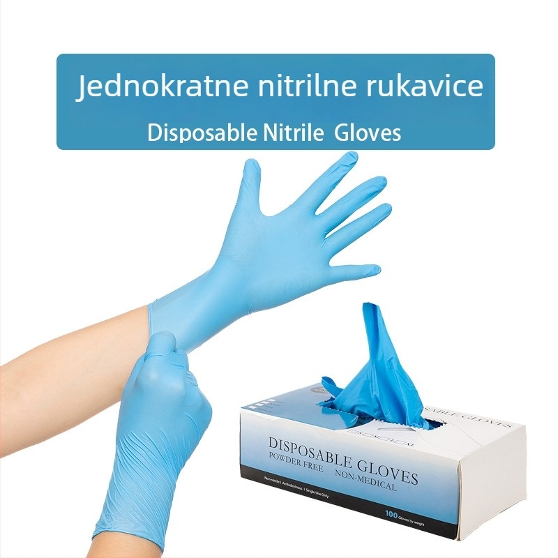Jednokratne nitril rukavice – visoka elastičnost, izdržljive, sigurne za hranu, za pečenje, kućno čišćenje i svakodnevnu zaštitu