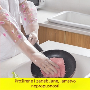 A5L kuhinjske lateks rukavice, tanke ženske, vodootporne za pranje suđa, za sve godišnje doba, kućanski poslovi