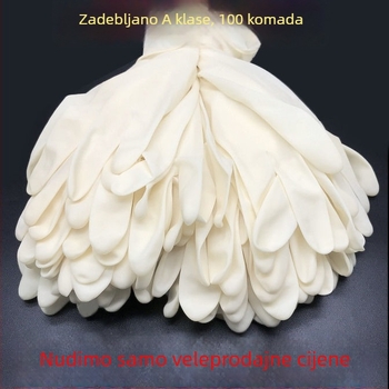 Jednokratne rukavice od lateksa i PVC-a, izdržljive i debele, s kvalitetom hrane, za kuhinju i kućanstvo, vodootporne i otporne na ulje.