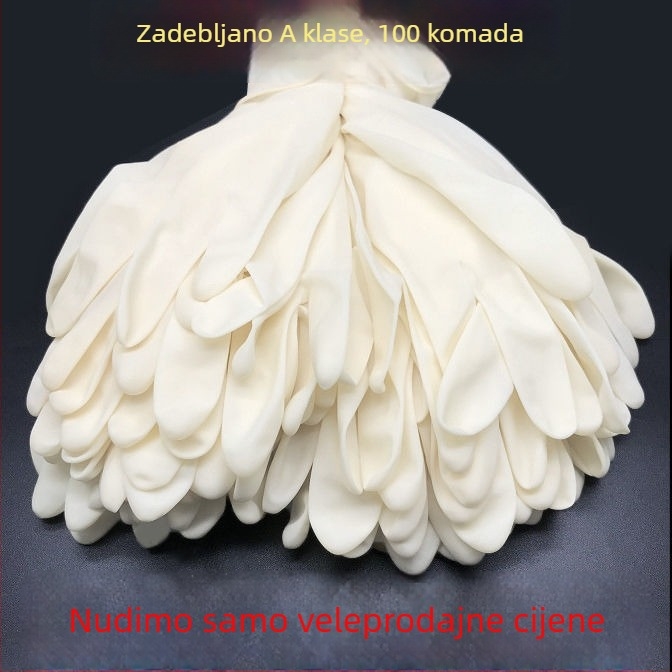 Jednokratne rukavice od lateksa i PVC-a, izdržljive i debele, s kvalitetom hrane, za kuhinju i kućanstvo, vodootporne i otporne na ulje.