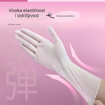Double Butterfly nitril rukavice, jednokratne, produžene za kuhinju, prehrambena kvaliteta, vodootporne za pranje posuđa i čišćenje
