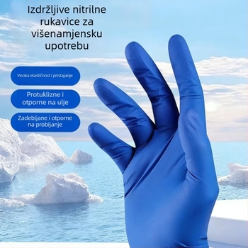 Jednokratne nitril rukavice, debelo složeni nitril, sintetički nitril rukavice za zaštitu ljepote i tetovaža, veleprodaja