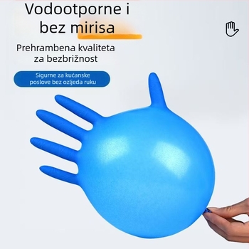 Jednokratne nitril rukavice, deblje, prehrambene, vodootporne, protuklizne, otporne na habanje