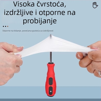 Jednokratne PVC rukavice za hranu s nitrilno-gumijskom spojem, prozirne, vodootporne i otporne na masnoće, izdržljive za kuhanje, kućanske poslove i pranje suđa, veličine S, M, L