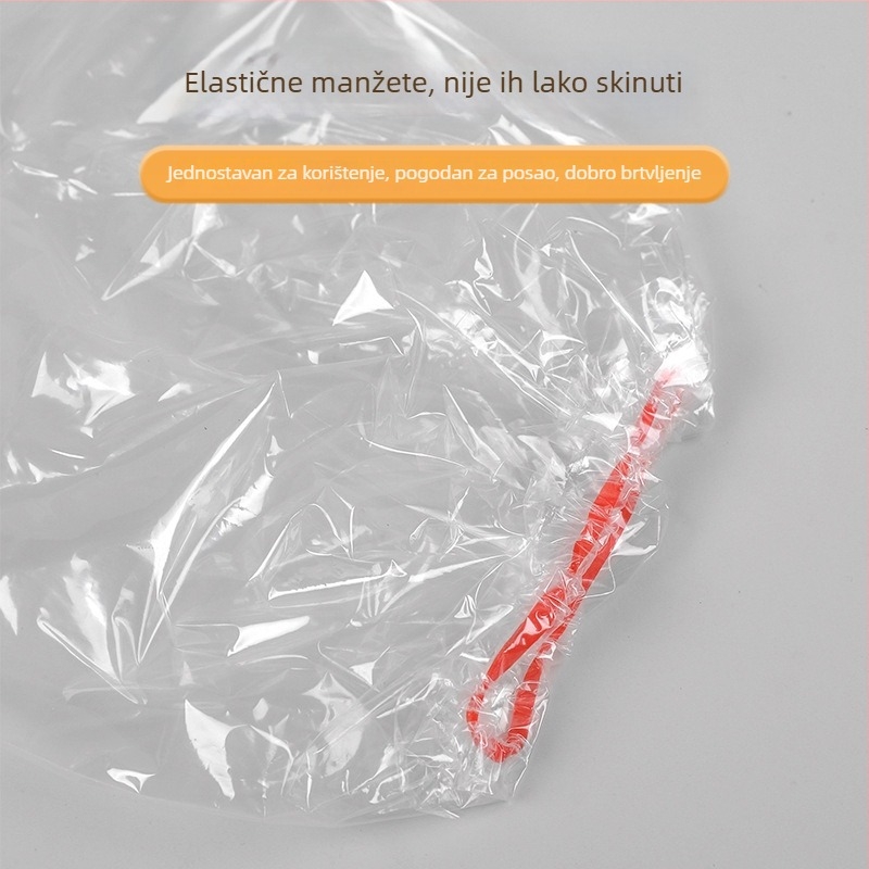 Rukavice za kućanstvo, jednokratne, duge, vodootporne, s ojačanim i produženim krojem, protuklizne i otporne na habanje za jesen i zimu.