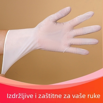 Jednokratne nitril rukavice, prehrambene klase, vodootporne, dužine 30 cm, za pranje suđa i kućnu upotrebu, izdržljive