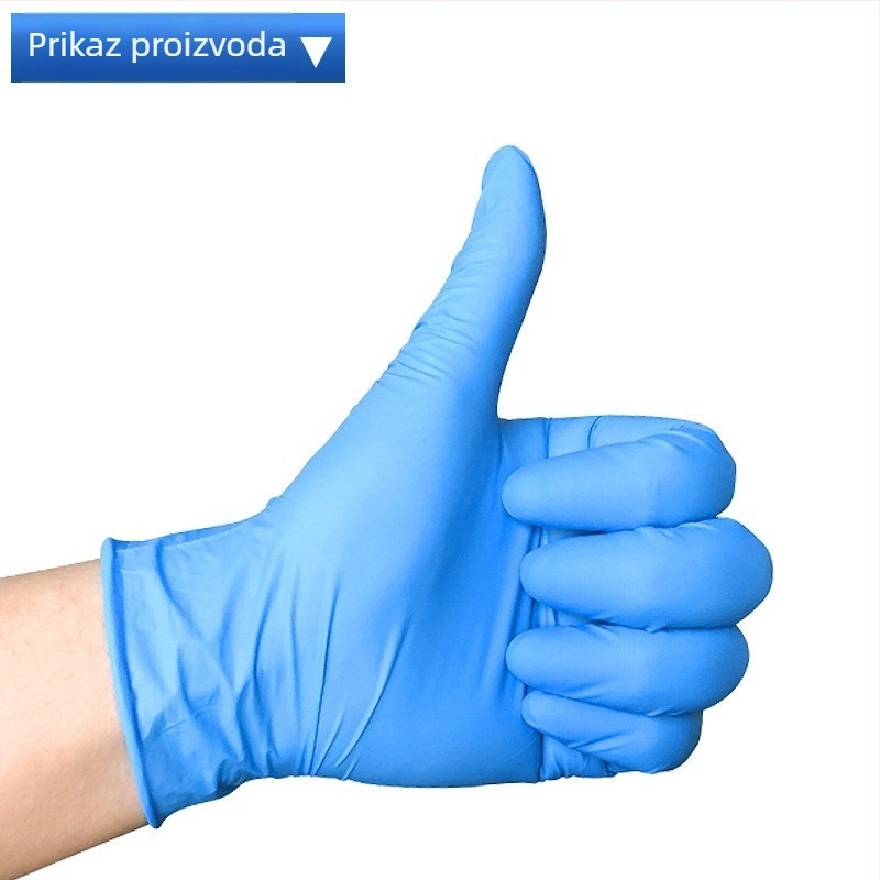 NM909BL Jednokratne nitrilne rukavice za pregled, zadebljane i otporne na ulje, industrijske nitrilne rukavice za kućnu upotrebu