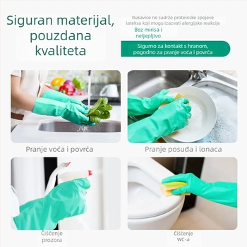 Pip nitril rukavice za pranje posuđa – kućna kuhinja, kemijski otporne rukavice, otporne na kiseline i lužine