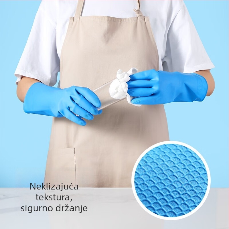 Debele lateks rukavice, otporne na habanje, vodootporne i protuklizne, za kućanstvo, pranje posuđa i čišćenje