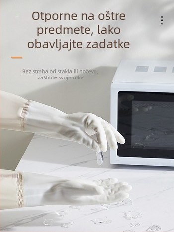 Izdržljive vodootporne rukavice za pranje suđa i kućanske poslove, s produženim manžetama