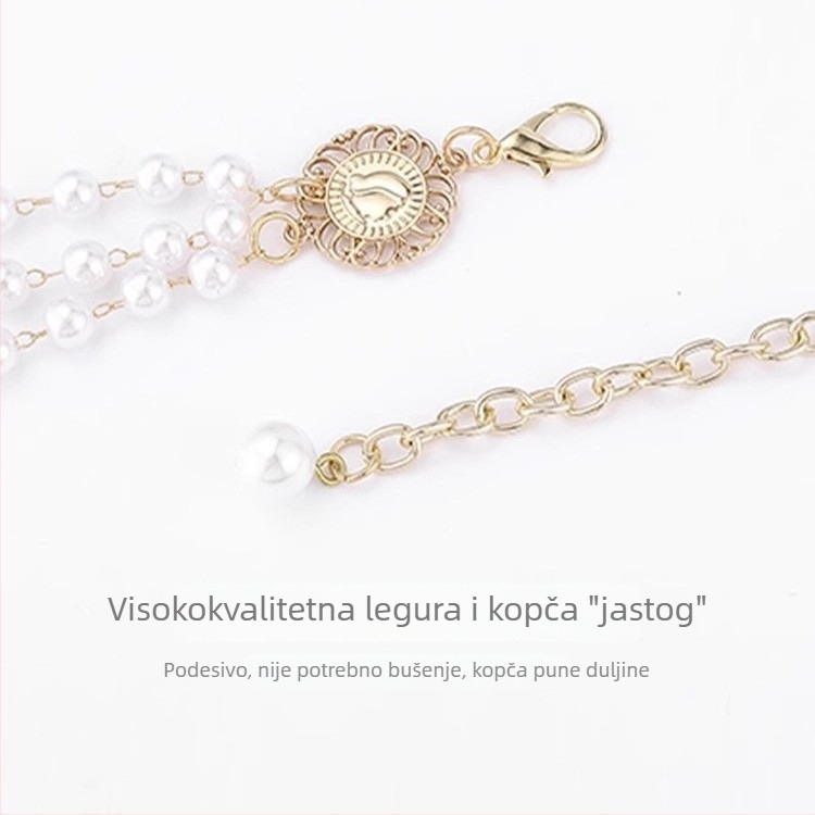 Nova biserna lančana za struk za žene, dodatak za haljinu, ljetna elegancija