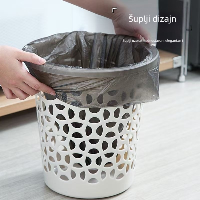 Kreativna kanta za otpad s prorezima, otvoreni vrh, plastična košarica za ured i dom, velika zapremina 5 L