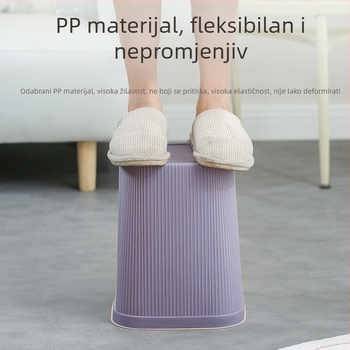 Kvadratni plastični koš za smeće 6 L za kuhinju, kupaonu, dnevni boravak i ured – veliki kapacitet, bez poklopca