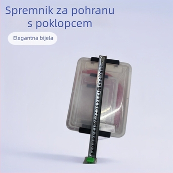 Plastična kutija za kuhinjsko skladištenje s poklopcem, prozirna, otporna na prašinu, pogodna za hladnjak i radnu ploču.