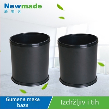 Plastični koš za otpad za hotelsku sobu, četvrtastog i kružnog oblika, bez poklopca, vatrootporan, 10 L