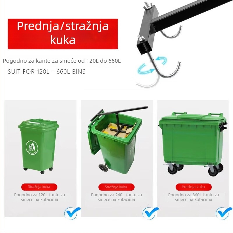 Kompaktor za koš za smeće 240 L
