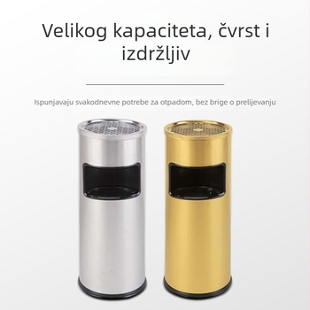 Kantica od nehrđajućeg čelika, cilindričnog oblika, 12 l, bez poklopca, namijenjena za komercijalne prostore