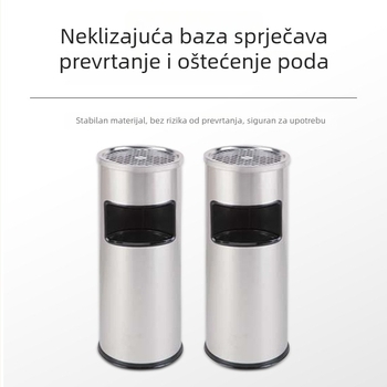 Kantica od nehrđajućeg čelika, cilindričnog oblika, 12 l, bez poklopca, namijenjena za komercijalne prostore