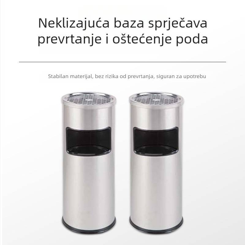 Kantica od nehrđajućeg čelika, cilindričnog oblika, 12 l, bez poklopca, namijenjena za komercijalne prostore