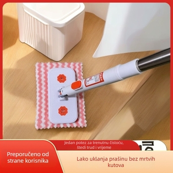 Domaći mop s klipom za tkaninu, mop za pod s krokodil klipom, čišćenje bez dodira