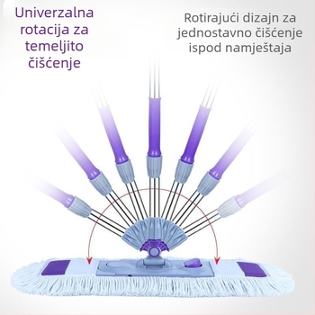 Ploški mop za kućnu upotrebu, mokro i suho korištenje, bez ručnog cijeđenja, upijajući i izdržljiv mop