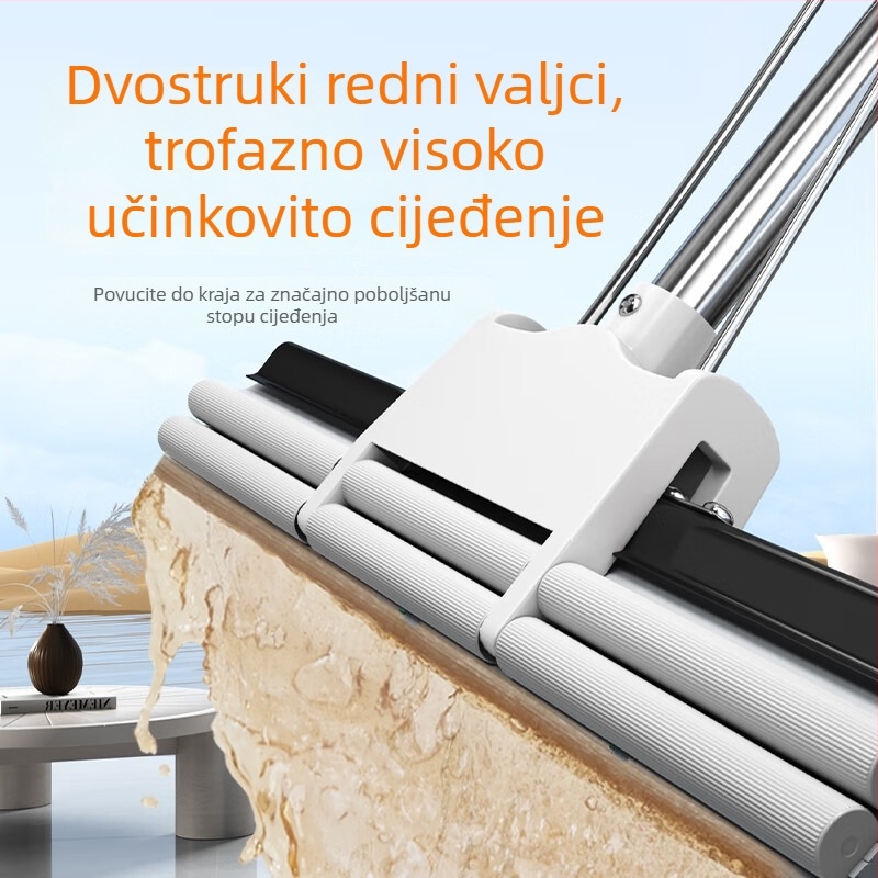 Totole veliki PVA mop s valjkastim sustavom cijeđenja za kućnu uporabu