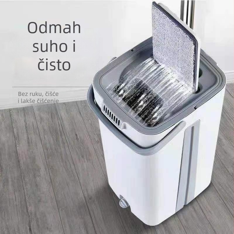 Set ravnog mop za kućnu upotrebu s kantu za suho i mokro čišćenje