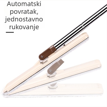 Plošni mop za pločice s funkcijom struganja, suho i mokro dvostruko korištenje, kućno čišćenje