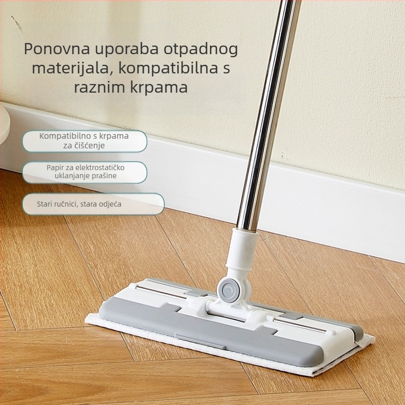 Automatska klips za krpu mop s plosnom glavom za kupaonicu