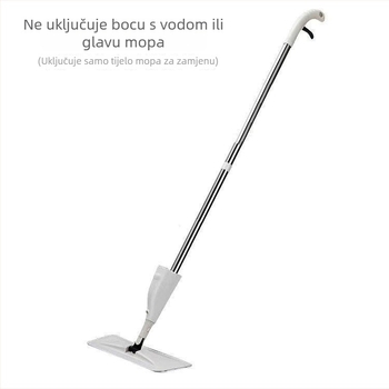 Mop s raspršivačem, plosnati mop za kućnu upotrebu, mokro i suho čišćenje, podesivi teleskopski držač