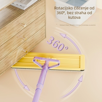 Domaći plosnati mop za jednostavno čišćenje podova jednim korakom, 2025. novi model, čarobni mop za podove, bez ručnog iscijeđivanja