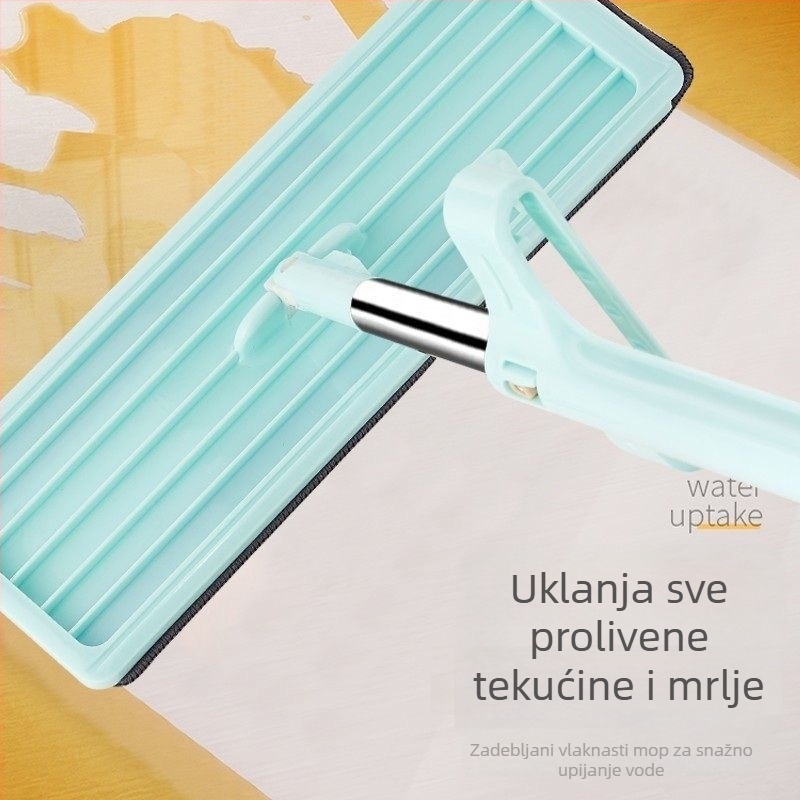 Plošni mop za kućnu upotrebu, štedi snagu, bez ručnog ispiranja, apsorpcijski mop za čišćenje pločica, rotirajući mop