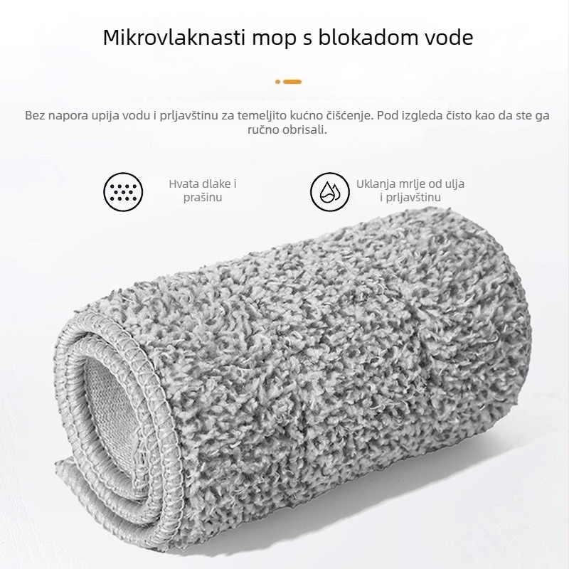 Prilagođeni bezdodirni ravni mop, 35 cm, mokro i suho čišćenje pločica za kućnu upotrebu