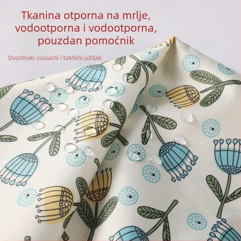 Vodootporna kuhinjska pregača za kućnu upotrebu, bez rukava, otporna na mrlje i habanje, s malim cvjetnim uzorkom