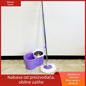 Rotirajući kanta za mop s beskontaktnim sustavom, dvostruki pogon, mokro i suho čišćenje za dom