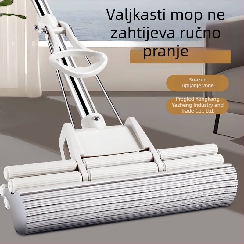 Totole JM1012 spužvasti mop za iscijeđivanje vode, sklopivi kućni mop, bez ručnog pranja
