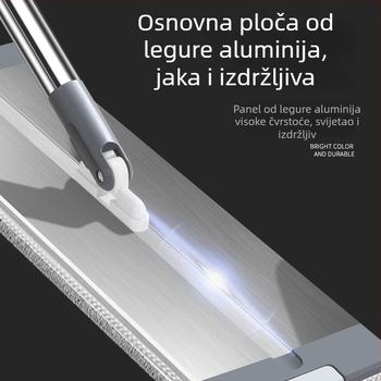 Pločasti mop za dom s aluminijskim legura i mikrovlaknama, upijajući