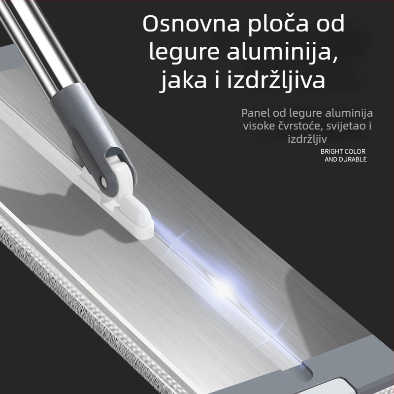Pločasti mop za dom s aluminijskim legura i mikrovlaknama, upijajući